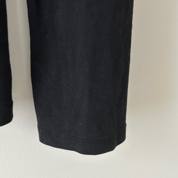 Splash Cotton Black Crewneck Tee Long Sleeve Top - Picture 8 of 16